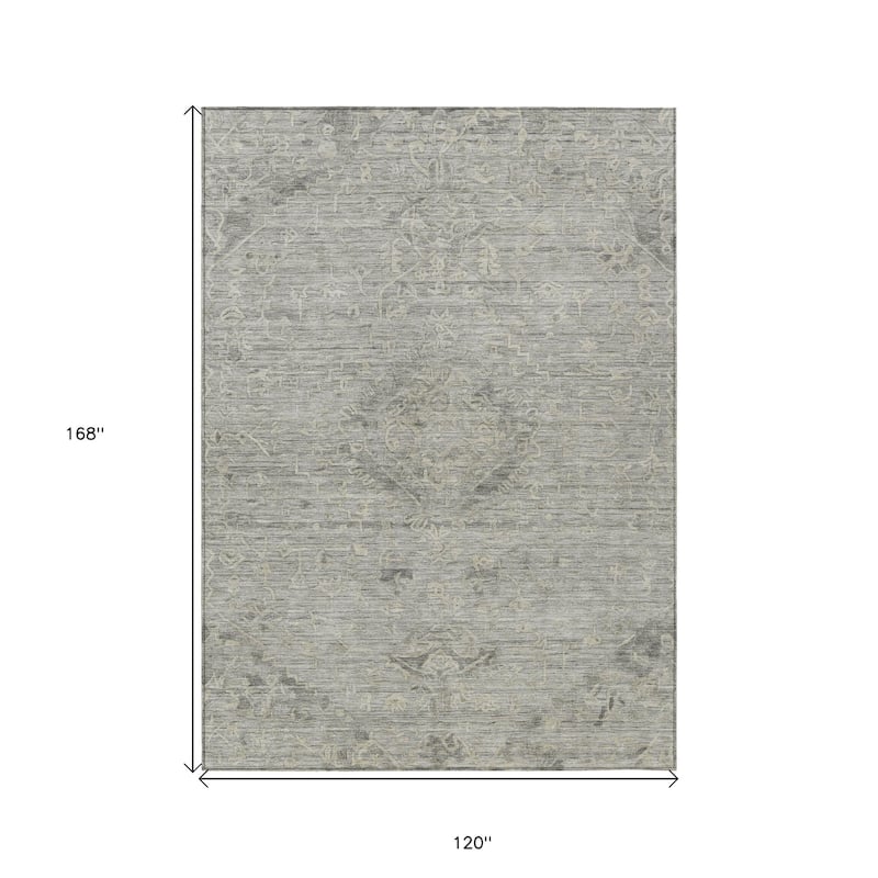 HomeRoots Floral Traditional Rectangle Outdoor Rug