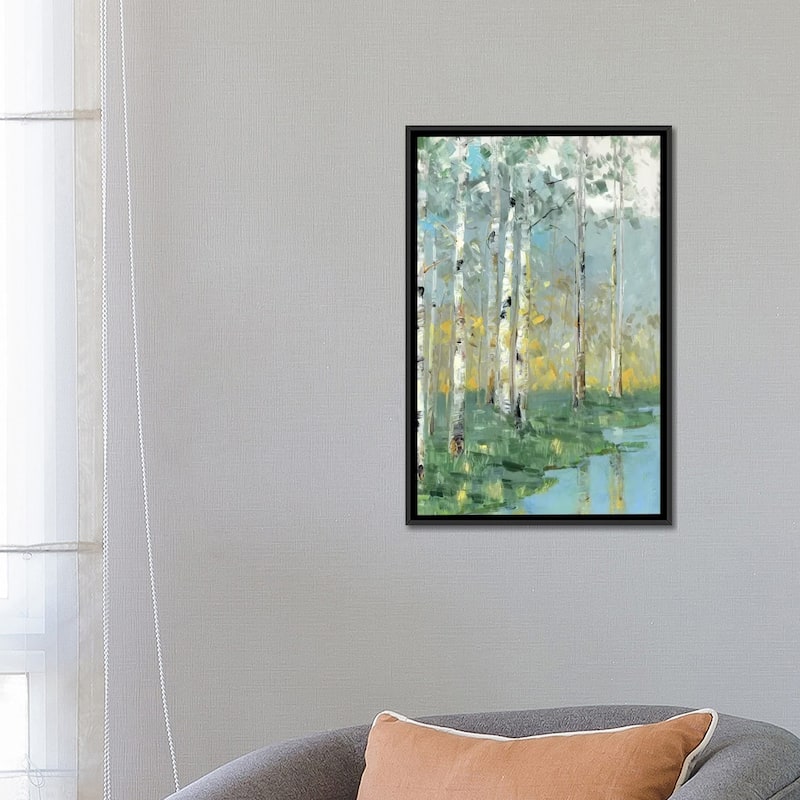 iCanvas "Birch Reflections III" by Sally Swatland Framed Canvas Print
