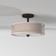preview thumbnail 6 of 5, Parsons Studio Smoked Iron 3 Light Semi Flush Mount By Minka Lavery