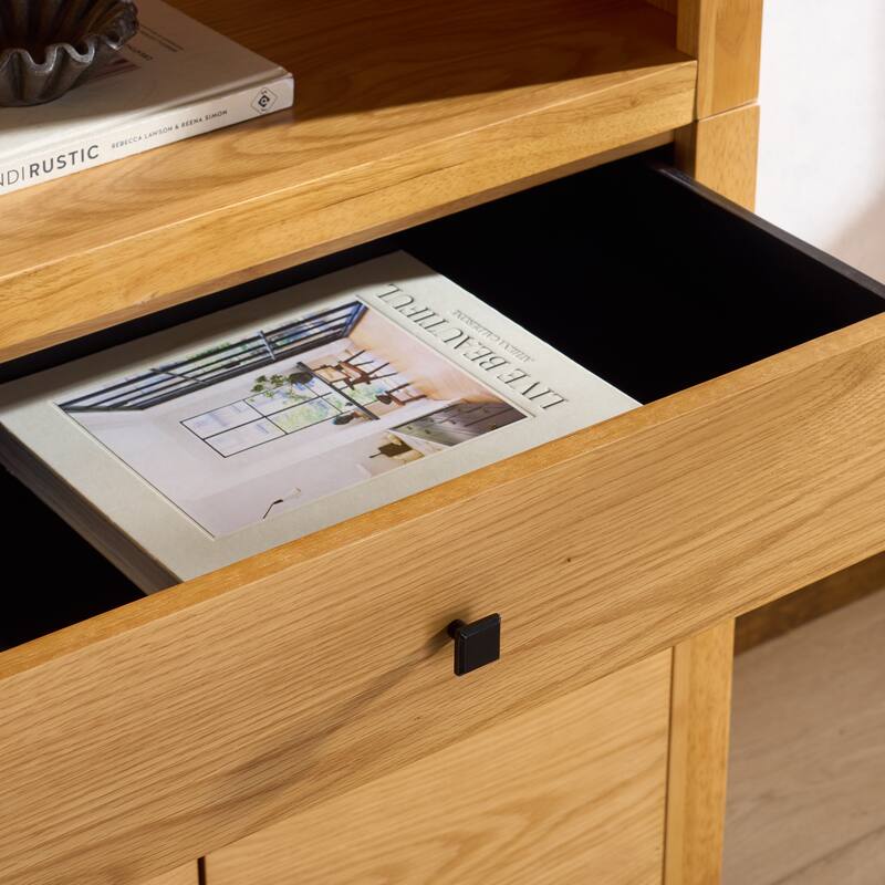 SAFAVIEH Couture Francesco 4-Shelf Wood Bookcase - 36"W x 17"D x 76"H