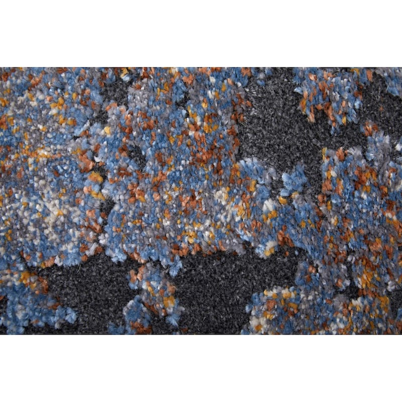 Grand Bazaar Odera Machine Made Color Block Modern Area Rug