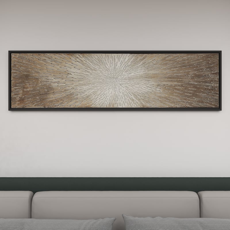 Canvas Radial Starburst Framed Wall Art