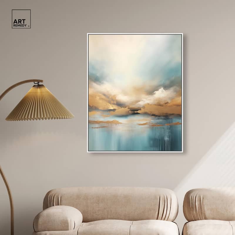 Cloudscape in Gold I Canvas by Art Remedy