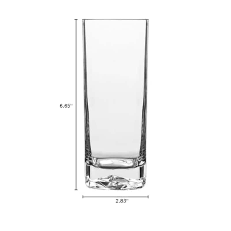 Luigi Bormioli Set of 4 On The Rocks Beverage Drinking Glasses - 15 oz.