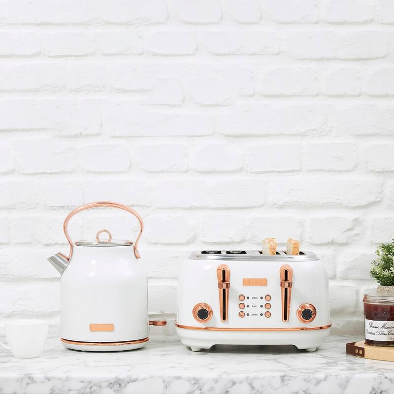Haden Heritage 1.7 Liter Stainless Steel Electric Tea Kettle
