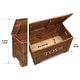 preview thumbnail 18 of 24, Solid Wood Rustic Toy Box