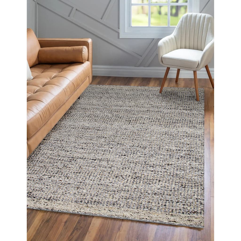 Domani Grant Modern Earth Hand-Knotted Wool Area Rug