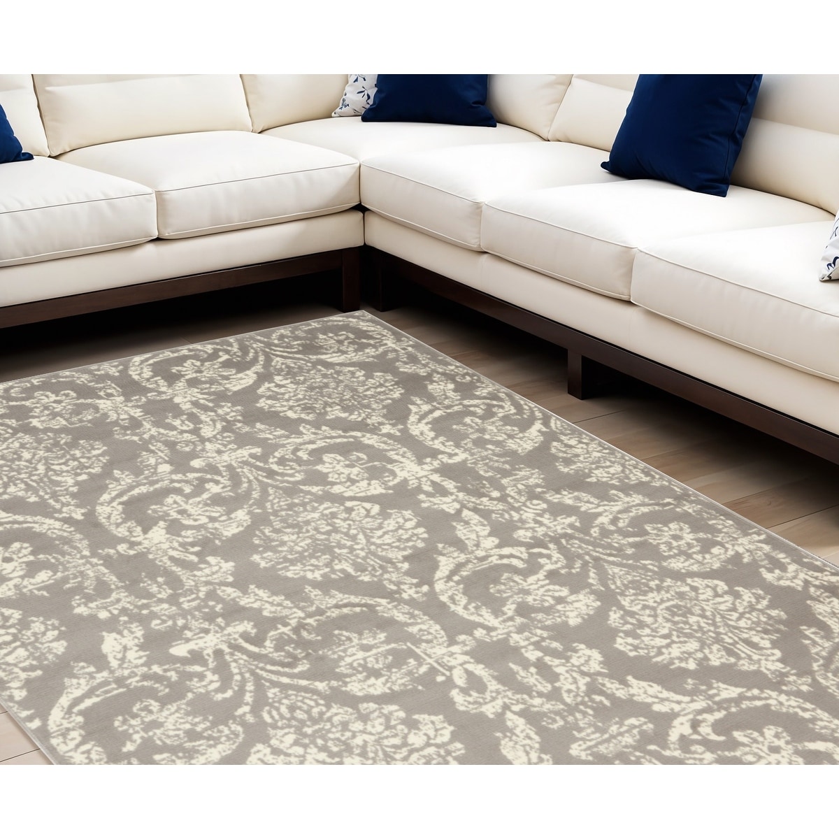 Bulad Power Loomed Distressed Area Rug By HomeRoots - 108' X '72' X '0.5