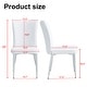 preview thumbnail 11 of 23, Modern minimalist 4-piece set of faux leather dining chairs and office chairs