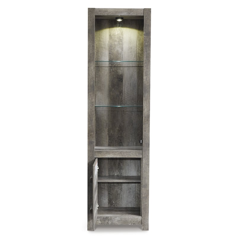 Signature Design by Ashley Wynnlow Gray 4-Piece Entertainment Center - 103.5"W x 19.5"D x 72.25"H