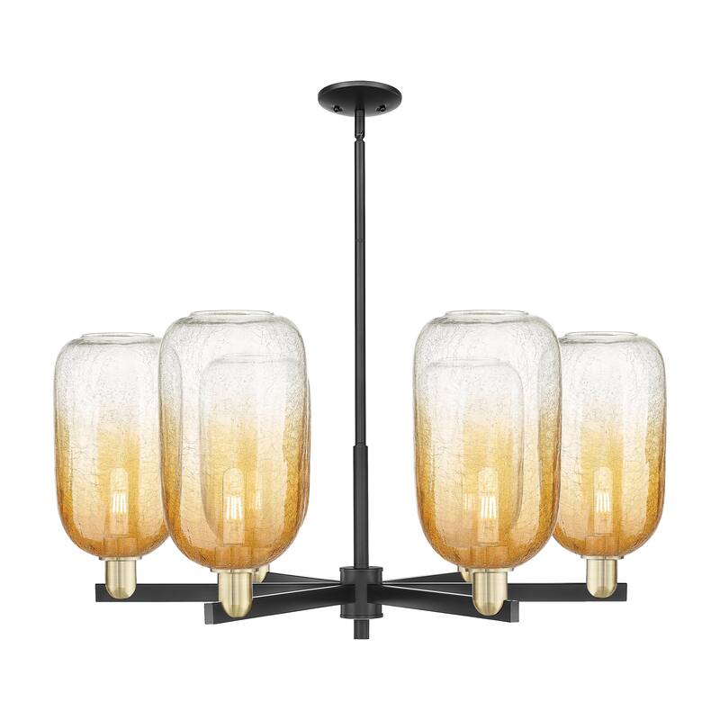 Innovations Lighting Downtown Urban - Brookhaven Cloche - 6 Light 24" Stem Hung Chandelier