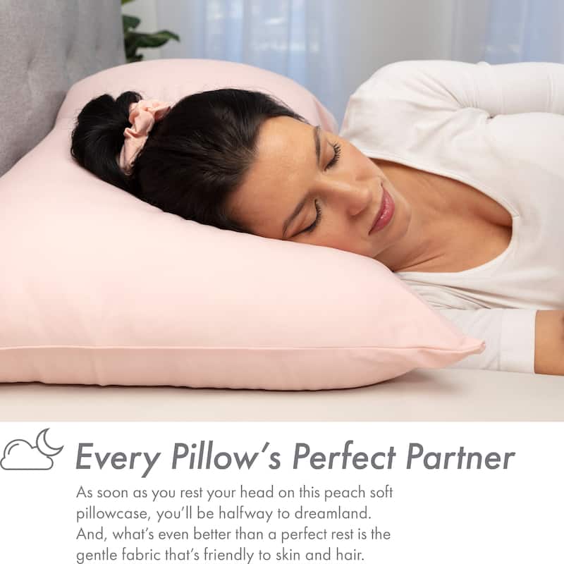 Beauty Pillow Cover Keeps Hair Tangle Free and Bonus Matched Scrunchie