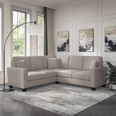 Stockton 86W L Shaped Sectional Couch by Bush Furniture