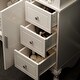 preview thumbnail 8 of 9, Bathroom Vanity Sink Combo White Cabinet Vanity Ceramic Vessel Sink