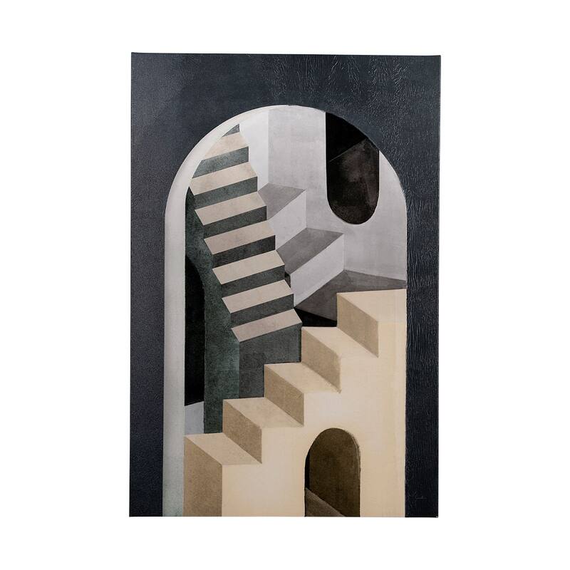 Labyrinth I Tri Color (40 x 60) Canvas Art Print - Large