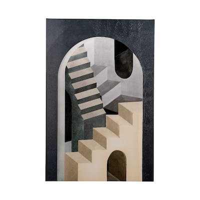 Labyrinth I Tri Color (40 x 60) Canvas Art Print