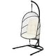 preview thumbnail 18 of 16, Gymax Hanging Hammock Egg Chair Patio Rattan Swing Chair w/ Stand &