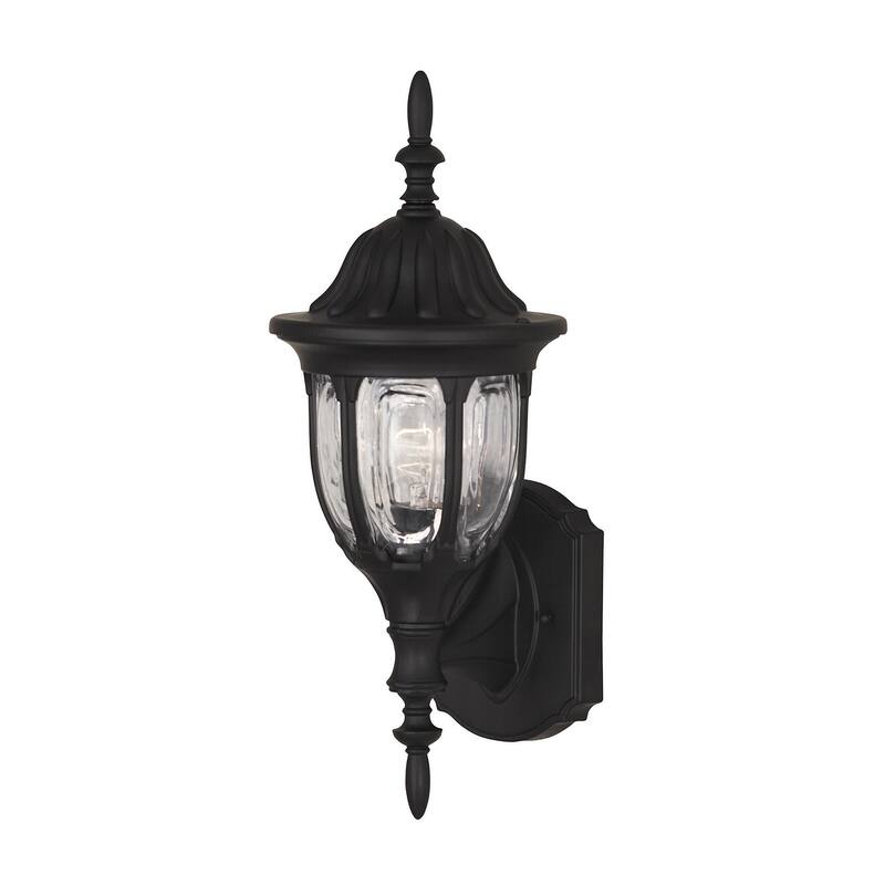 Meridian M50057 16" Tall Outdoor Wall Sconce - Black