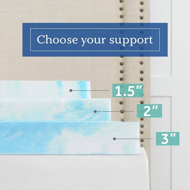 4" SealyChill Gel + Comfort Memory Foam Mattress Topper