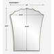 preview thumbnail 6 of 4, Uttermost Monarch Scalloped Arched Vanity Mirror - 30.5'' H X 24'' W X 1'' D