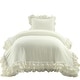 preview thumbnail 40 of 38, Silver Orchid Gerard Shabby Chic Ruffle Lace Comforter Set