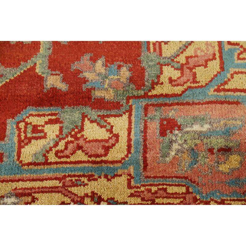 Heriz Serapi Indian Area Rug Handmade Wool Carpet - 7'11" x 9'11"