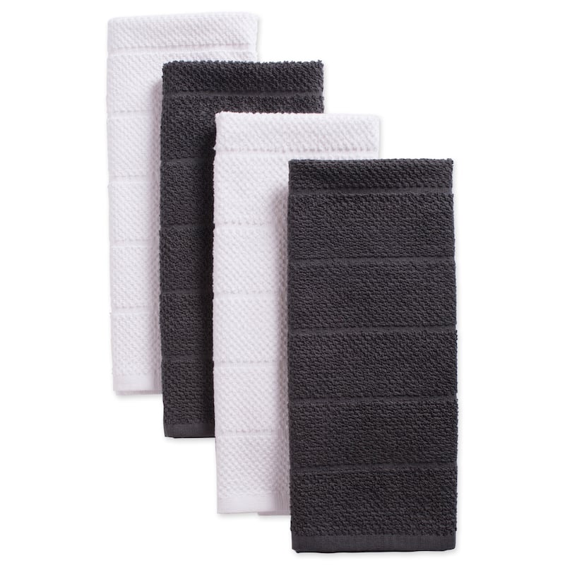 DII Luxury Chevron Bar Mops (Set of 4) - 26x16 - Mineral
