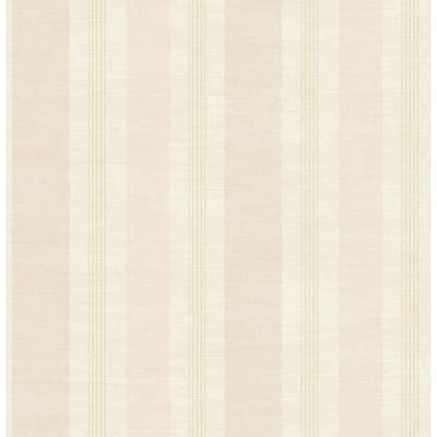 Seabrook Designs Harmonia Linen Stripe Unpasted Wallpaper