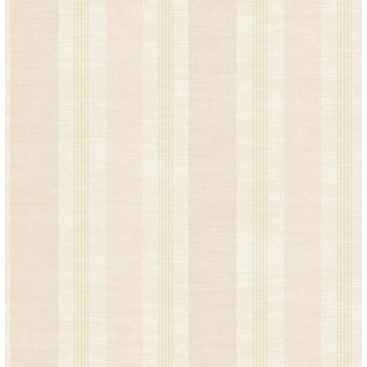 Seabrook Designs Harmonia Linen Stripe Unpasted Wallpaper