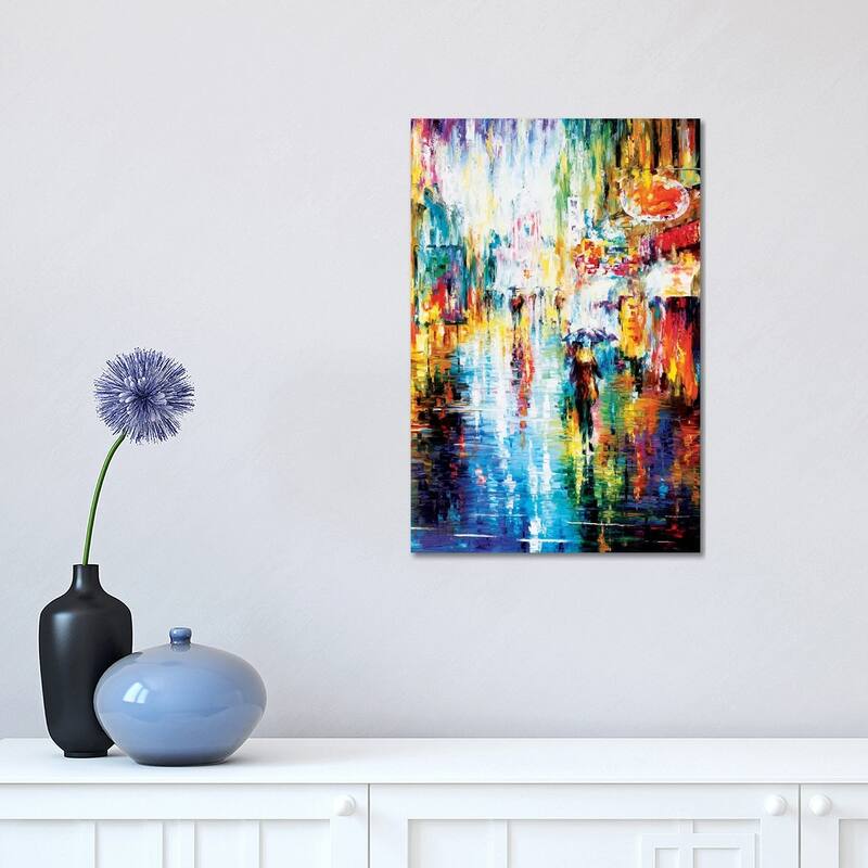 iCanvas "Heavy Downpour" by Leonid Afremov Canvas Print - 18x12x1.5
