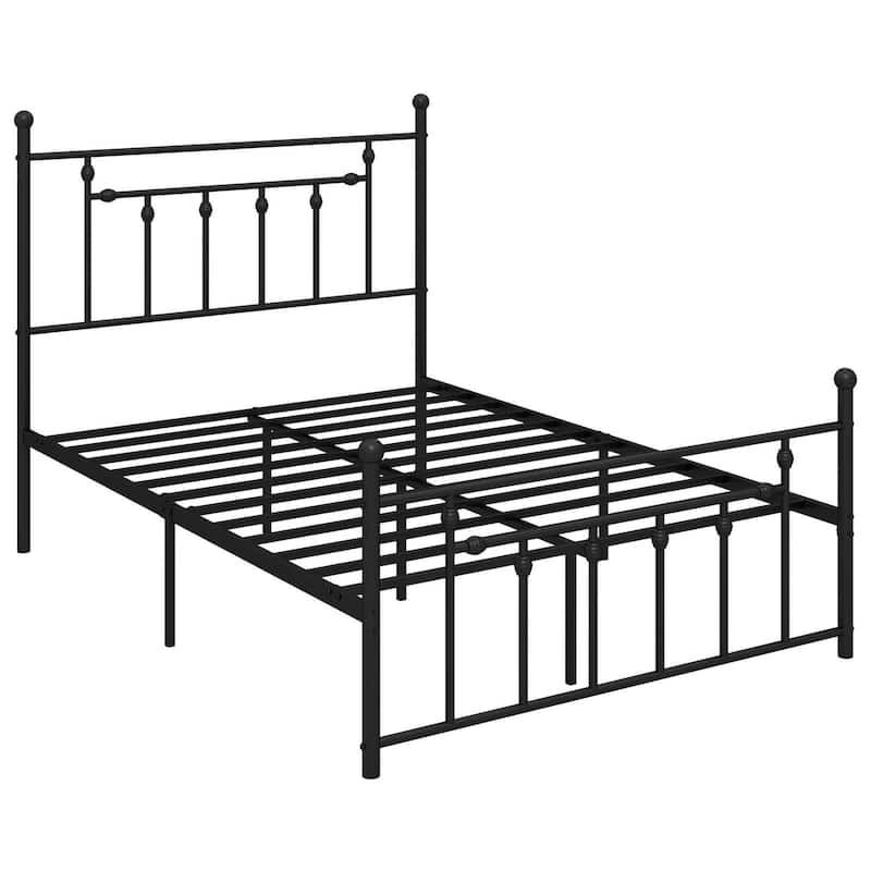 Costway Twin/Full/Queen Size Metal Bed Frame with Headboard Under-bed