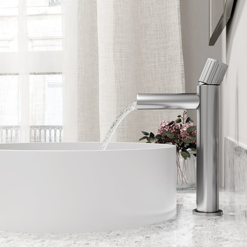 VIGO Ashford 11" H Single Handle Single Hole Vessel Bathroom Faucet