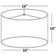 preview thumbnail 6 of 4, Classic Drum Faux Silk Lamp Shade 8-inch to 16-inch Available