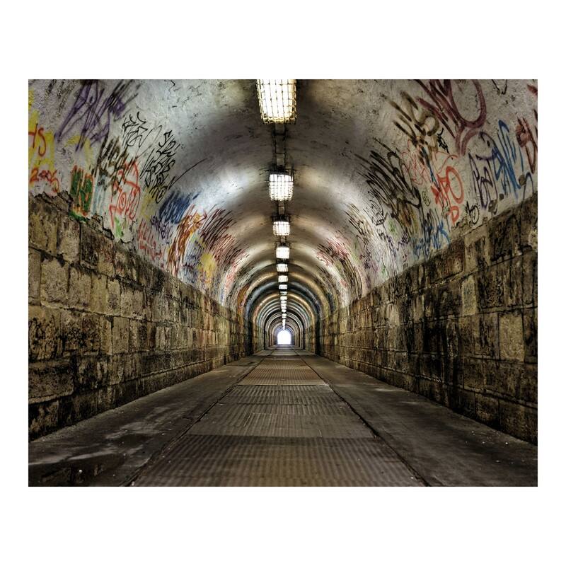 Graffiti Tunnel Wall Mural