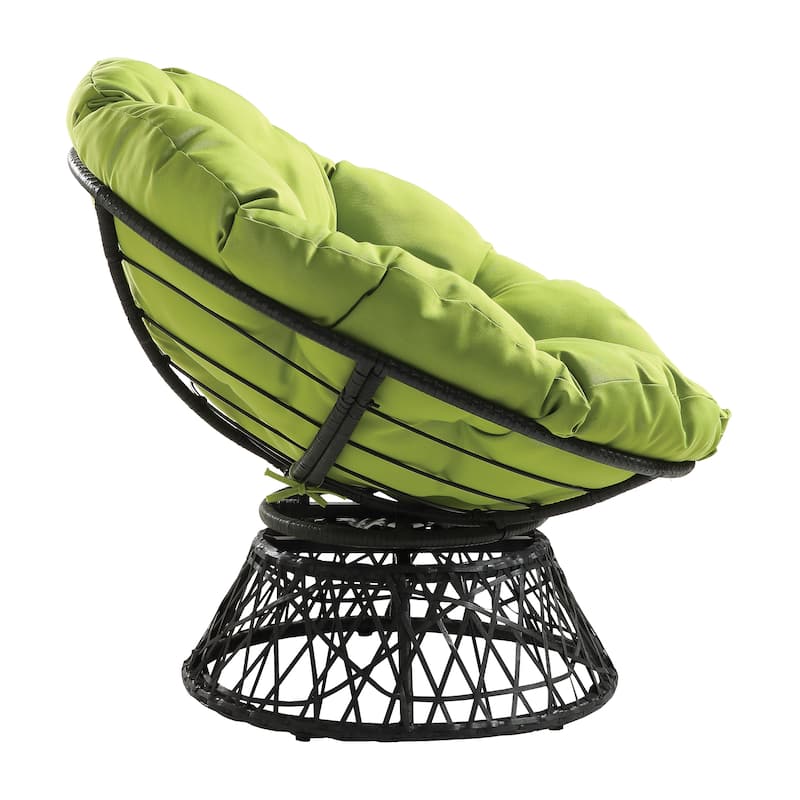 The Curated Nomad Avoca Woven Wicker Papasan Chair
