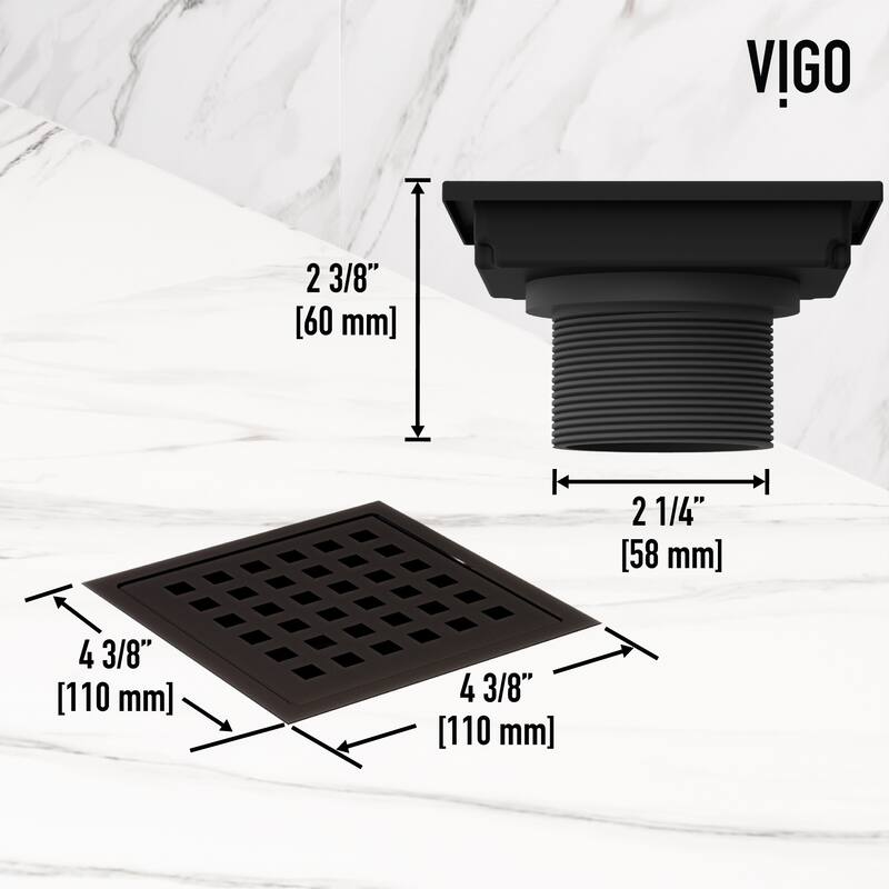 VIGO Elan Square Shower Drain