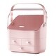 preview thumbnail 10 of 31, Large Makeup Organizer Box Drawers Pink