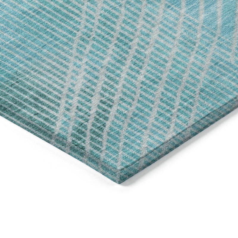 HomeRoots Geometric Transitional Rectangle Outdoor Rug