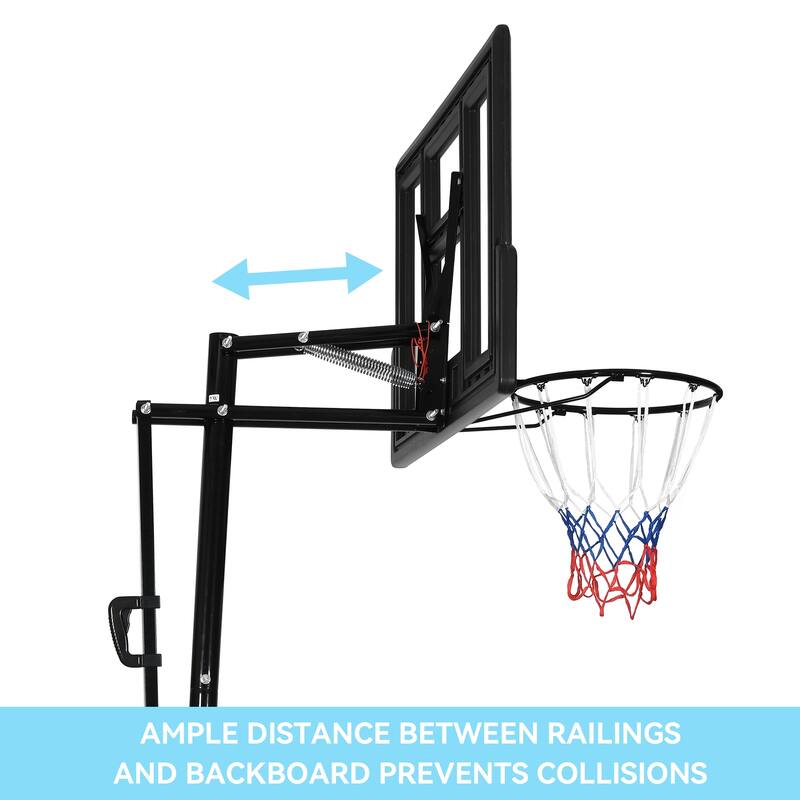Indoor&Outdoor Basketball Stand Portable 810 FT Height Adjustable