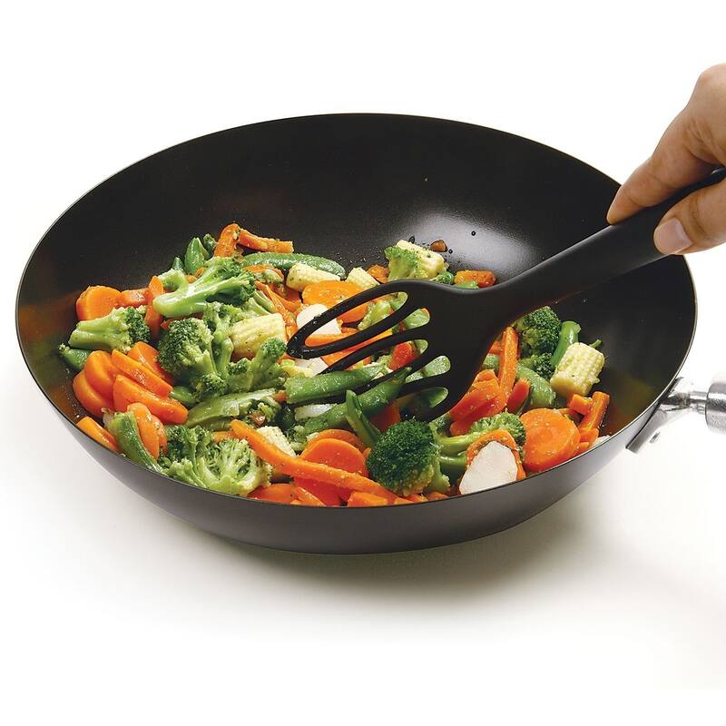 Norpro 12" Jumbo Fiskie - Ultimate Fork & Whisk Combo - Stir Mix Strain Spatula