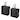2Pcs 13"x8.1"x14" Insulated Reusable Grocery Bags Food Delivery Tote Bag, Black