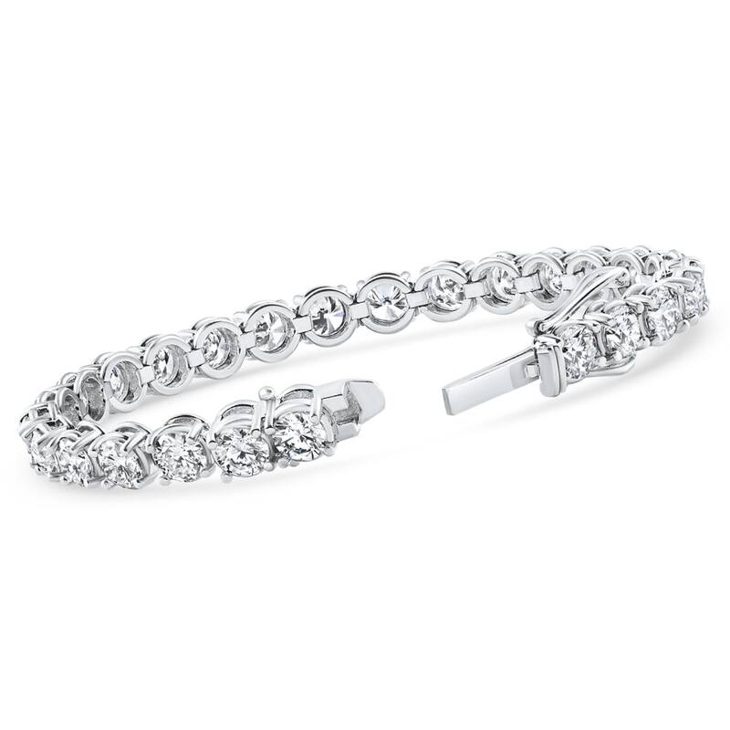 19.00Ct Diamond 21 Gram Tennis Bracelet White Gold 7" Lab Grown