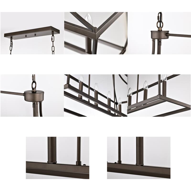 17" Monium Caged Linear 6-Light Candelabra