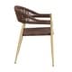 preview thumbnail 23 of 32, Furniture of America Holcomb Modern Wicker Rope Curved Patio Dining Arm Chair