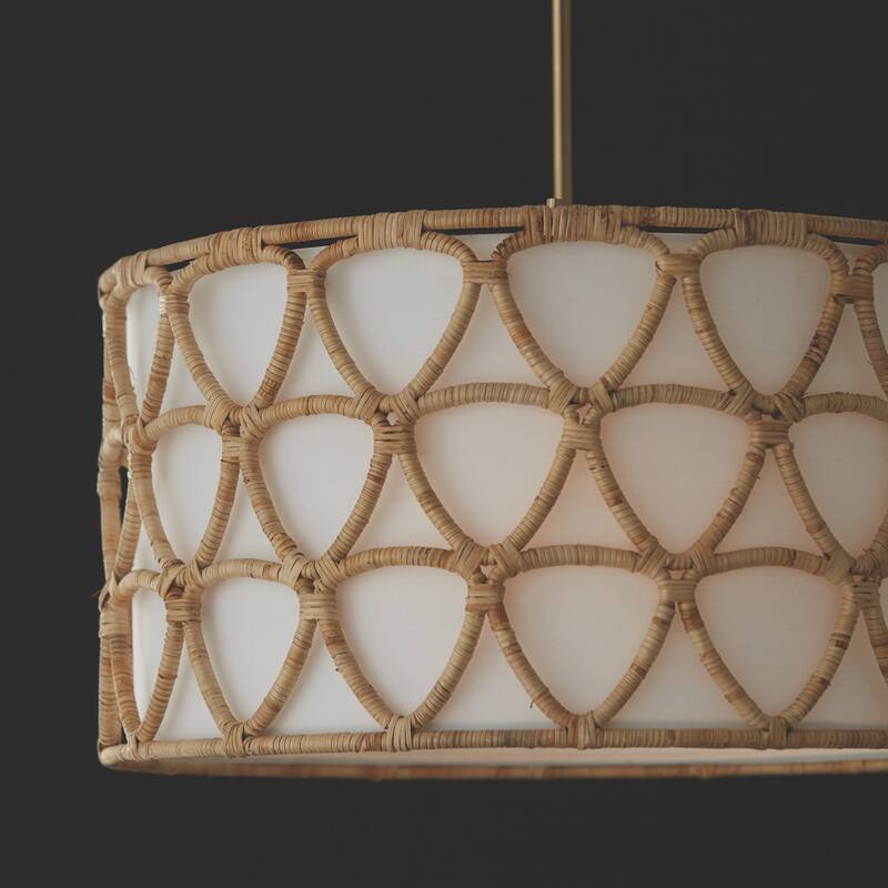 Tulum 4-light Matte Brass Pendant