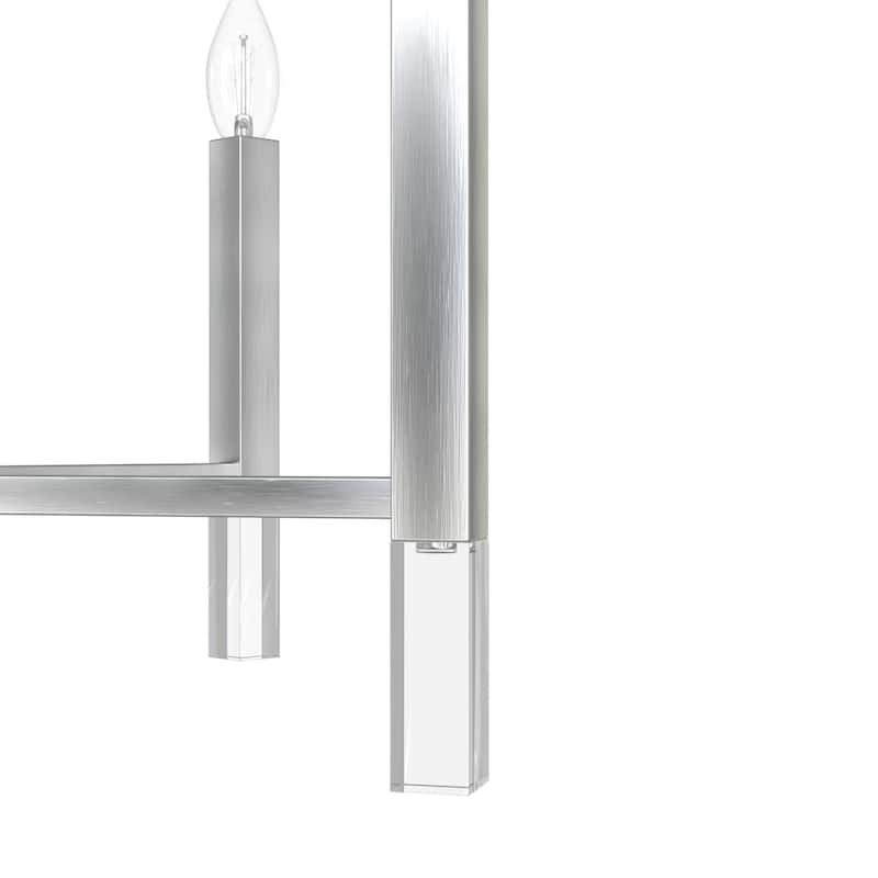 Hunter Sunjai Candle Chandelier - Entry, Kitchen Island, Dining Room, Living Room - Geometric, Glam, Contemporary