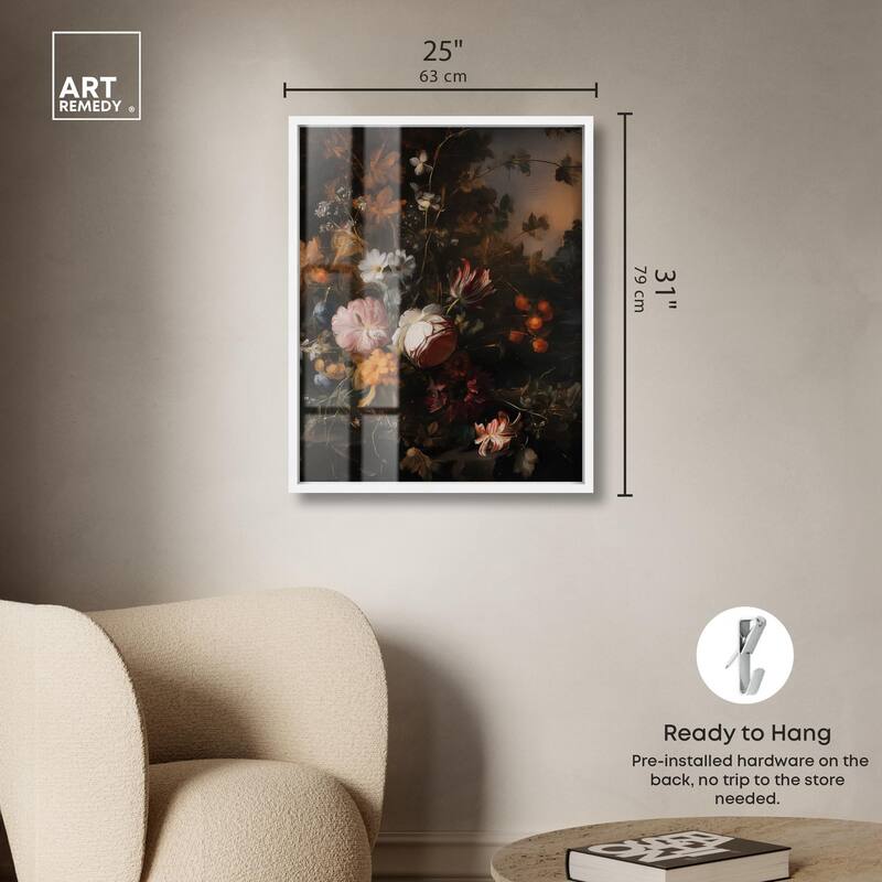 Shadowed Petal Secrets I Shadowbox by Art Remedy
