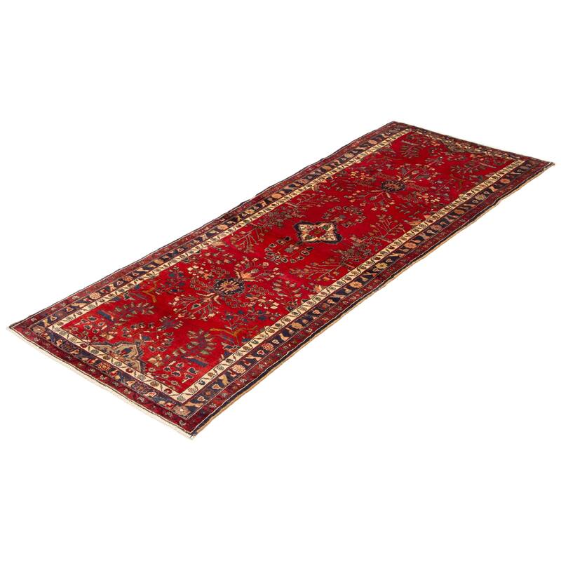 ECARPETGALLERY Hand-knotted Anadol Red Wool Rug - 3'8 x 10'4