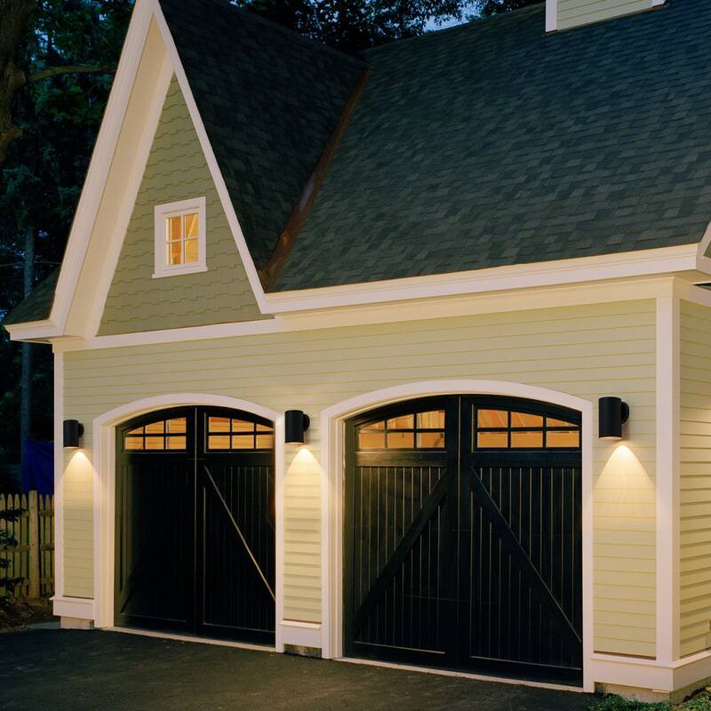 1-Light Cylinder Outdoor Wall Sconce