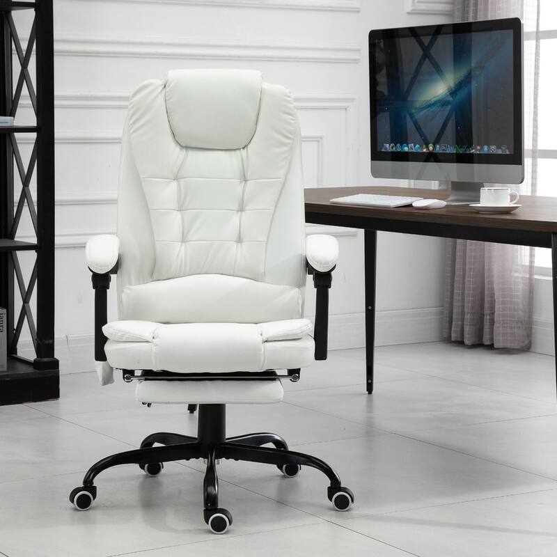 Adjustable Massage Office Massage Chair with Recline Footrest High Back Support and Remote Control